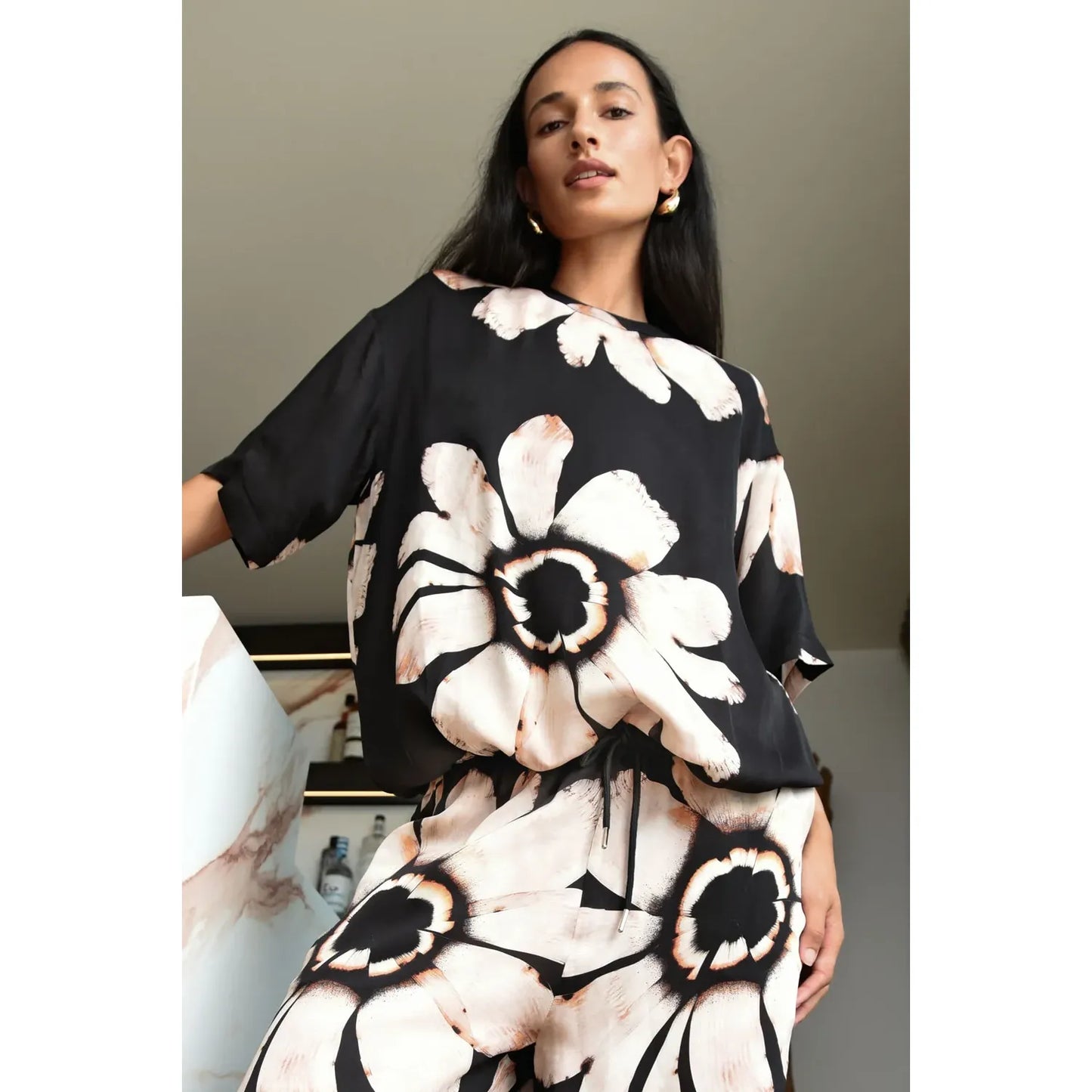 Cooper Come Out on Top Top - Blush Floral