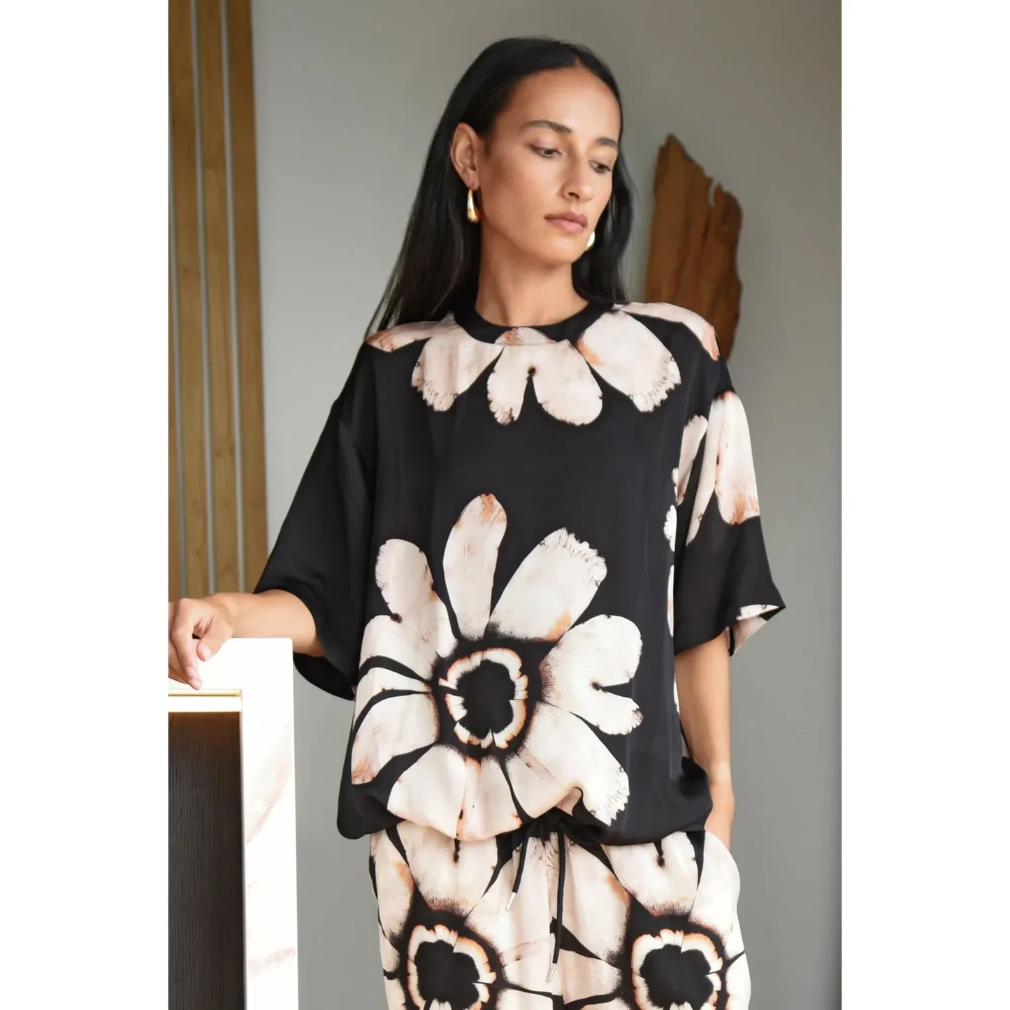 Cooper Come Out on Top Top - Blush Floral
