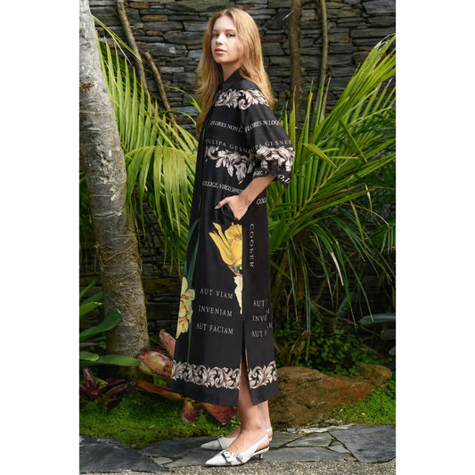 Cooper Brief Statement Dress - Latin Print