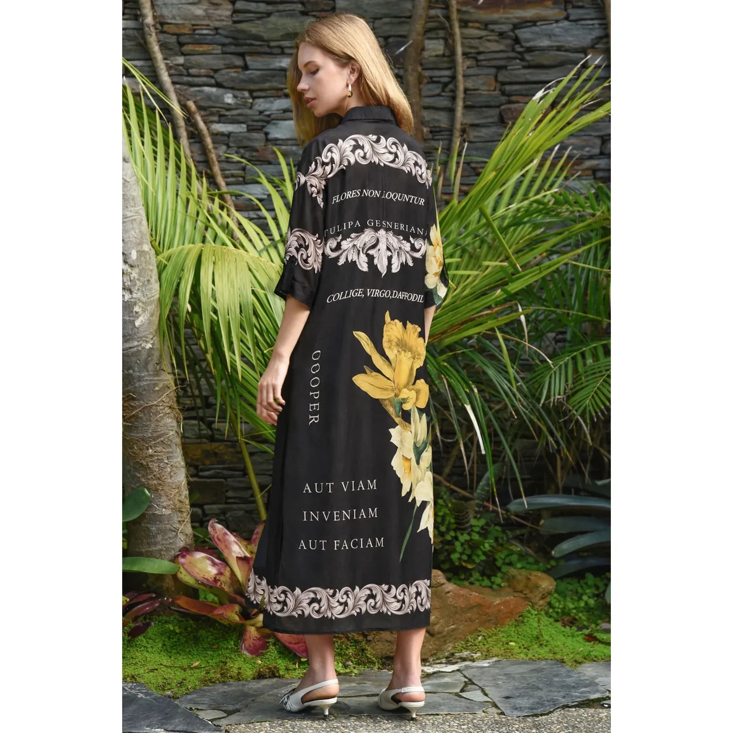 Cooper Brief Statement Dress - Latin Print