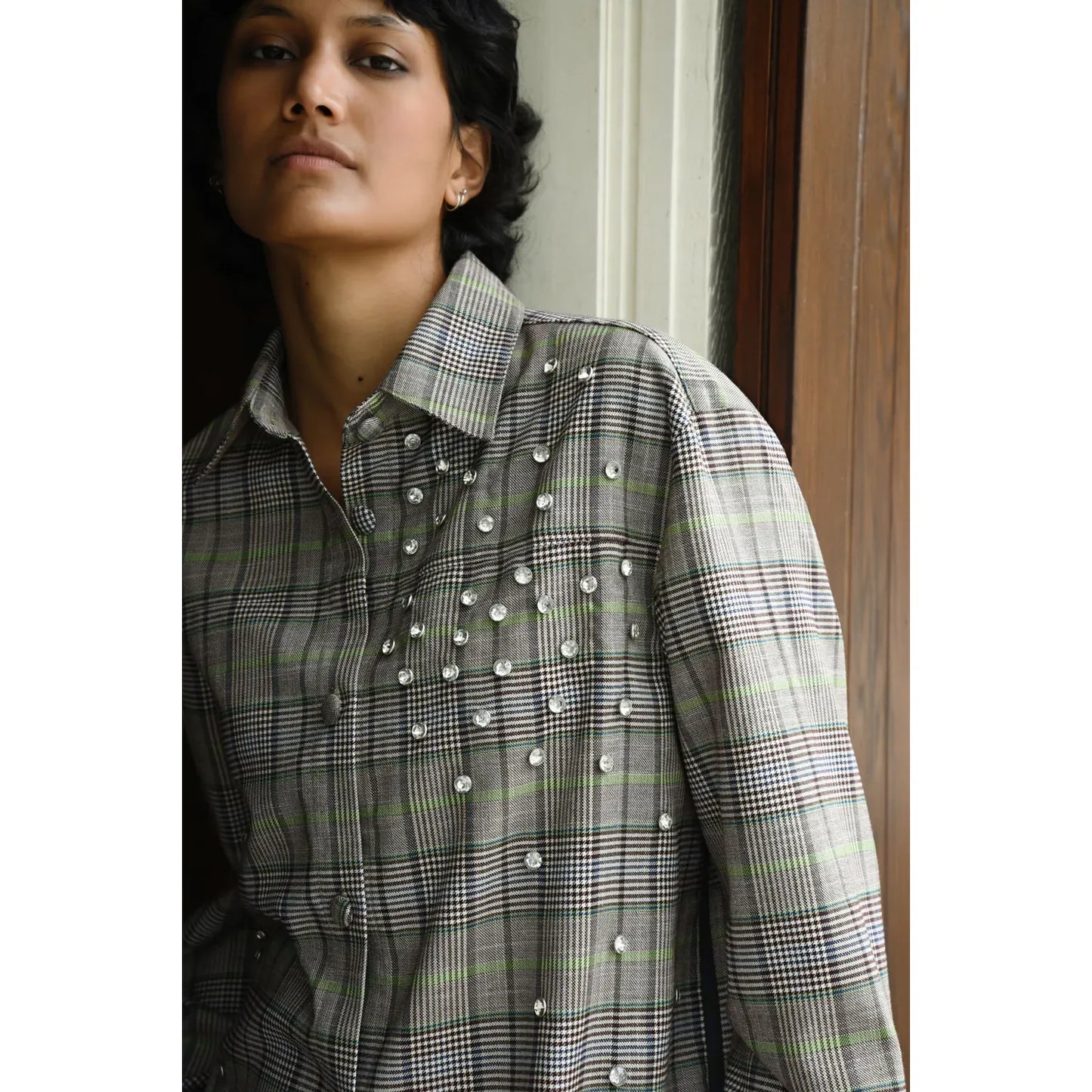 Cooper Diamonds For Days Shirt - Green/Check