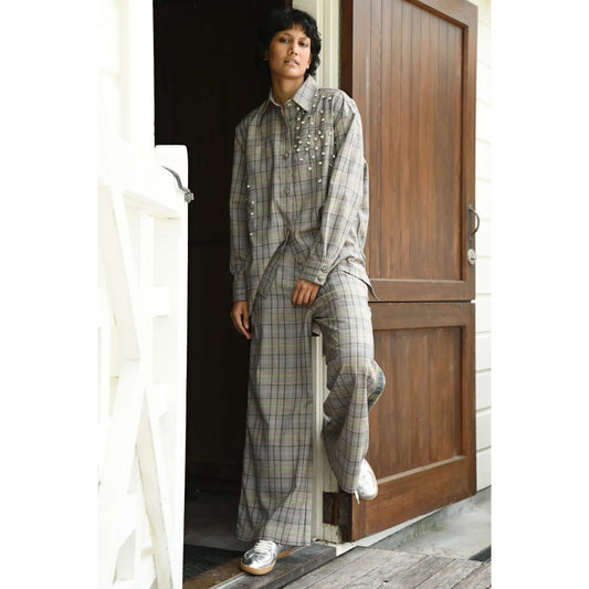 Cooper Down the Line Pant - Green Check