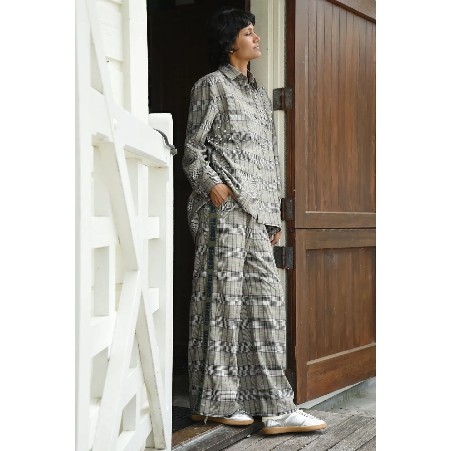 Cooper Down the Line Pant - Green Check
