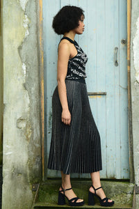 Coop Taken Gliterally Skirt - Black/Silver