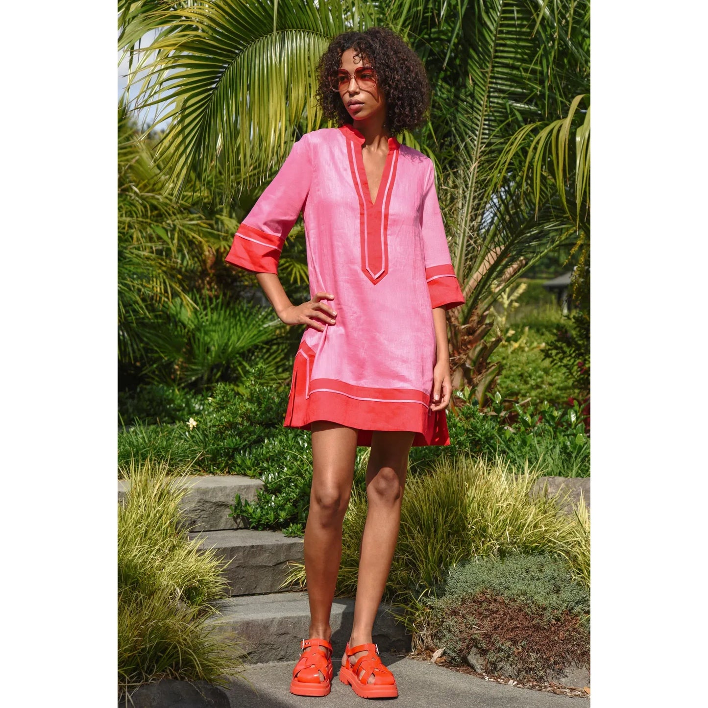 Coop Edge of Glory Tunic - Pink/Red