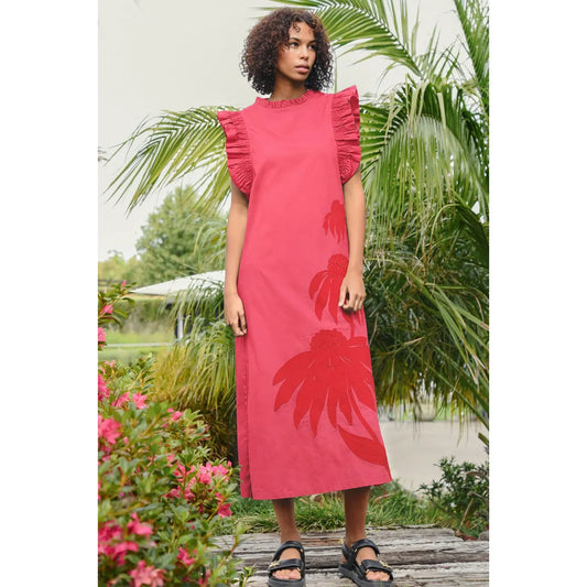 Coop Three-Mendous Blooms Dress - Pink/Red