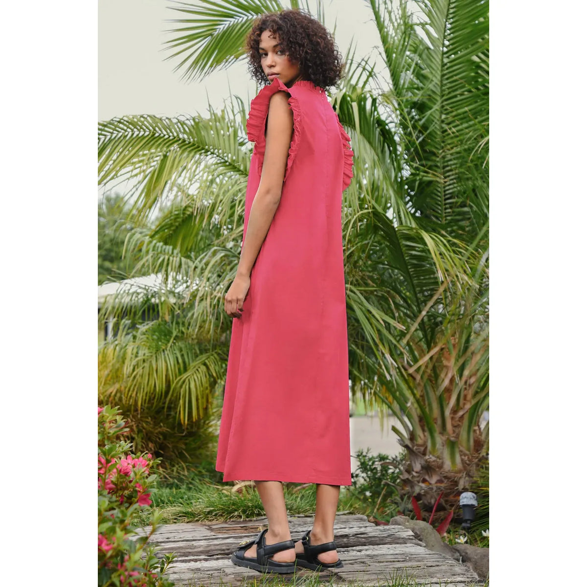Coop Three-Mendous Blooms Dress - Pink/Red