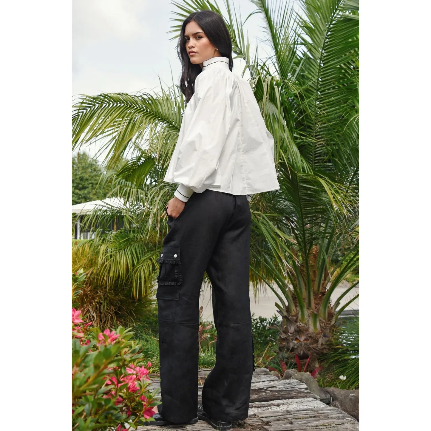 Coop Linen on The Edge Trouser - Black