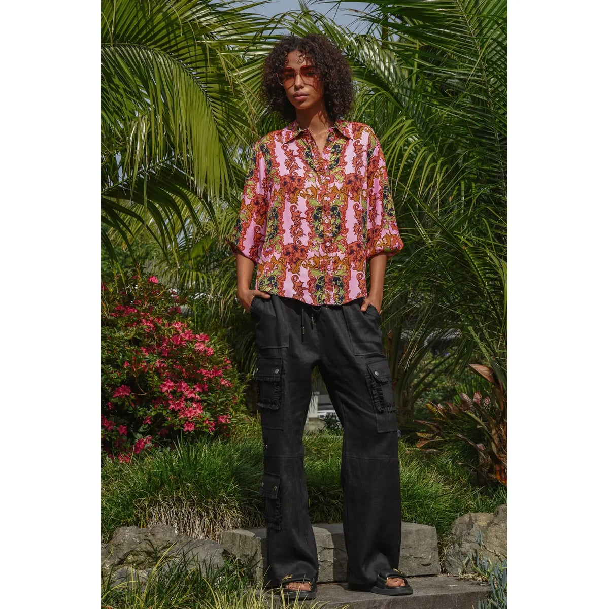 Coop Linen on The Edge Trouser - Black