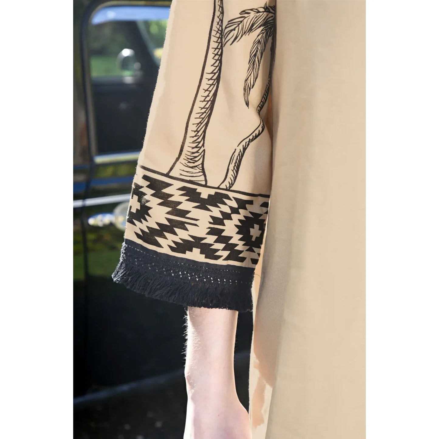 Coop A Palm State Of Mind Dress - Tan/Black