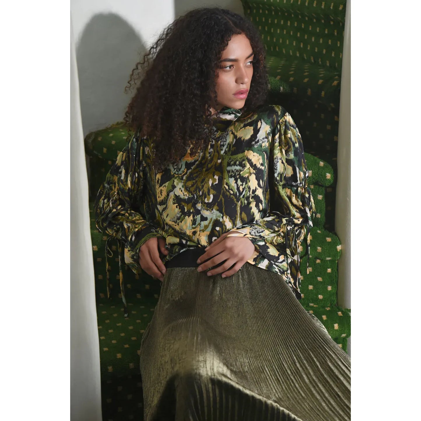 Coop Pleats & Thank You Skirt - Gold