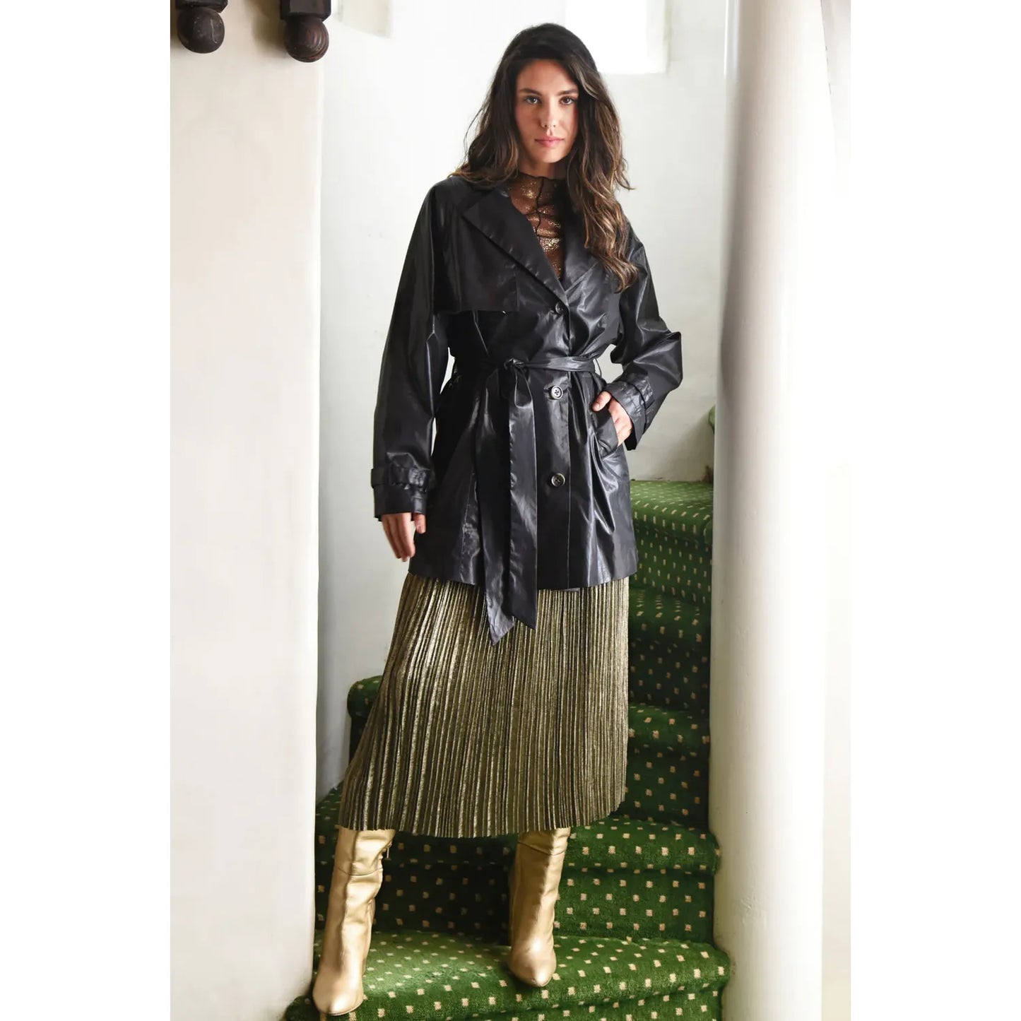 Coop Pleats & Thank You Skirt - Gold