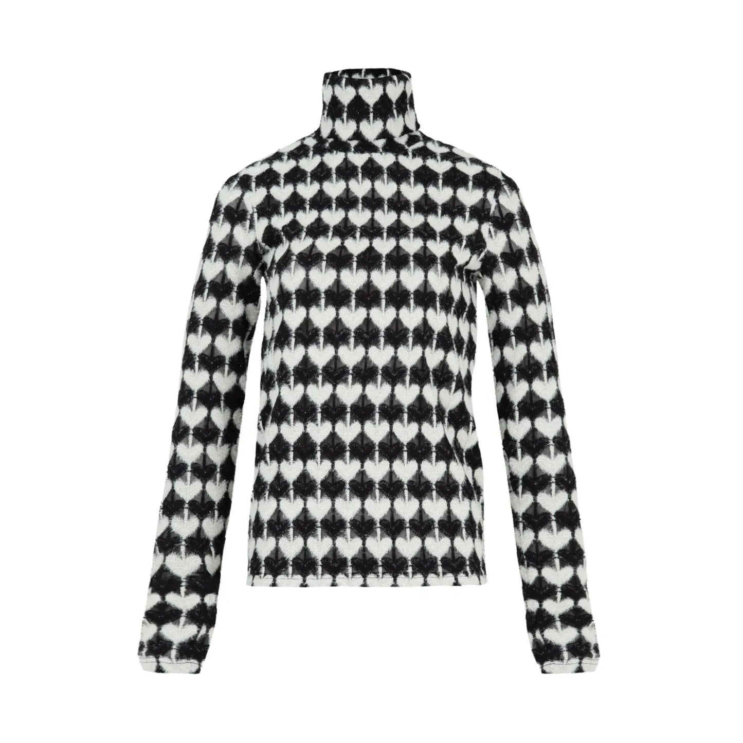Coop Heart Work Top - Black/Cream