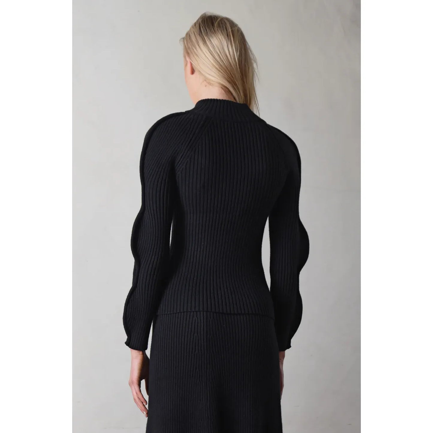 Coop Zip & Ripple Cardigan - Black