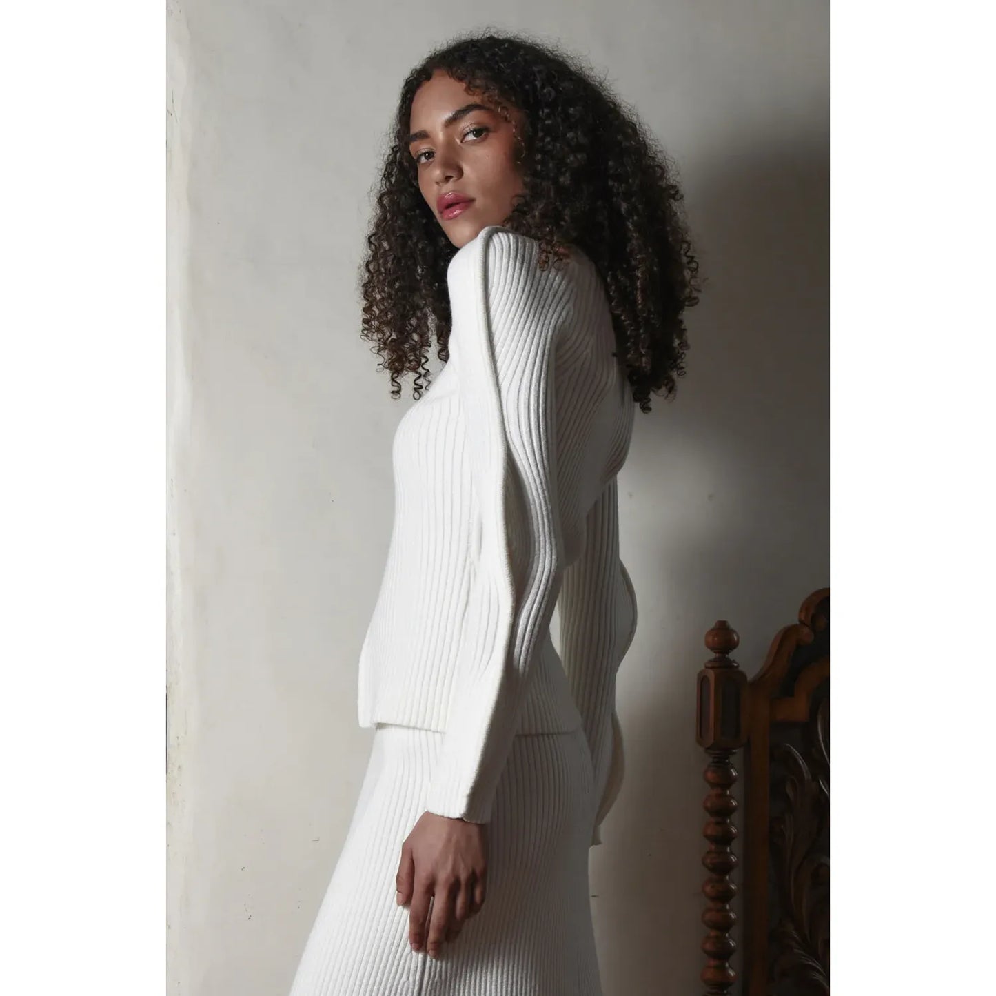 Coop Zip & Ripple Cardigan - Cream