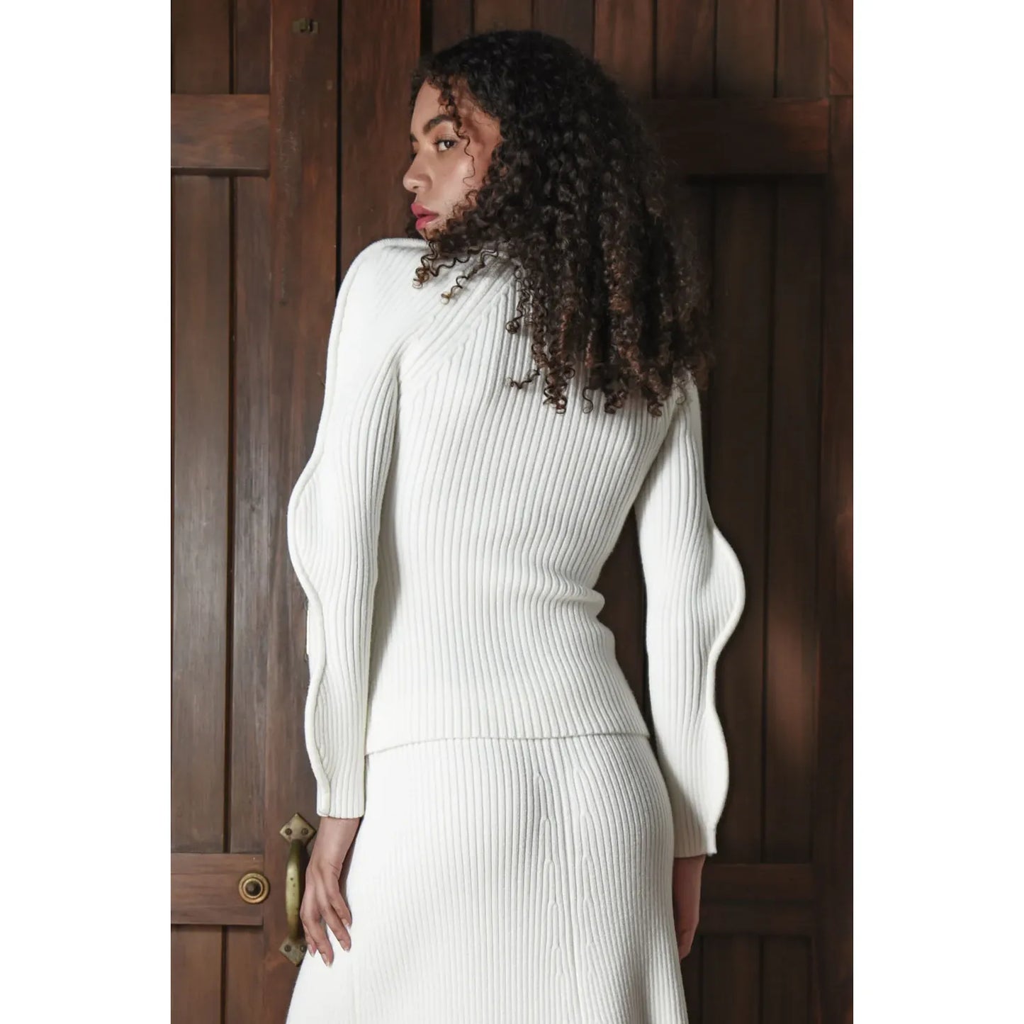 Coop Zip & Ripple Cardigan - Cream