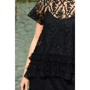 Curate Drink, Bling + Be Merry Top - Black Sequin