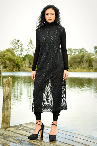 Curate Lustre For Life Dress - Black Sequin