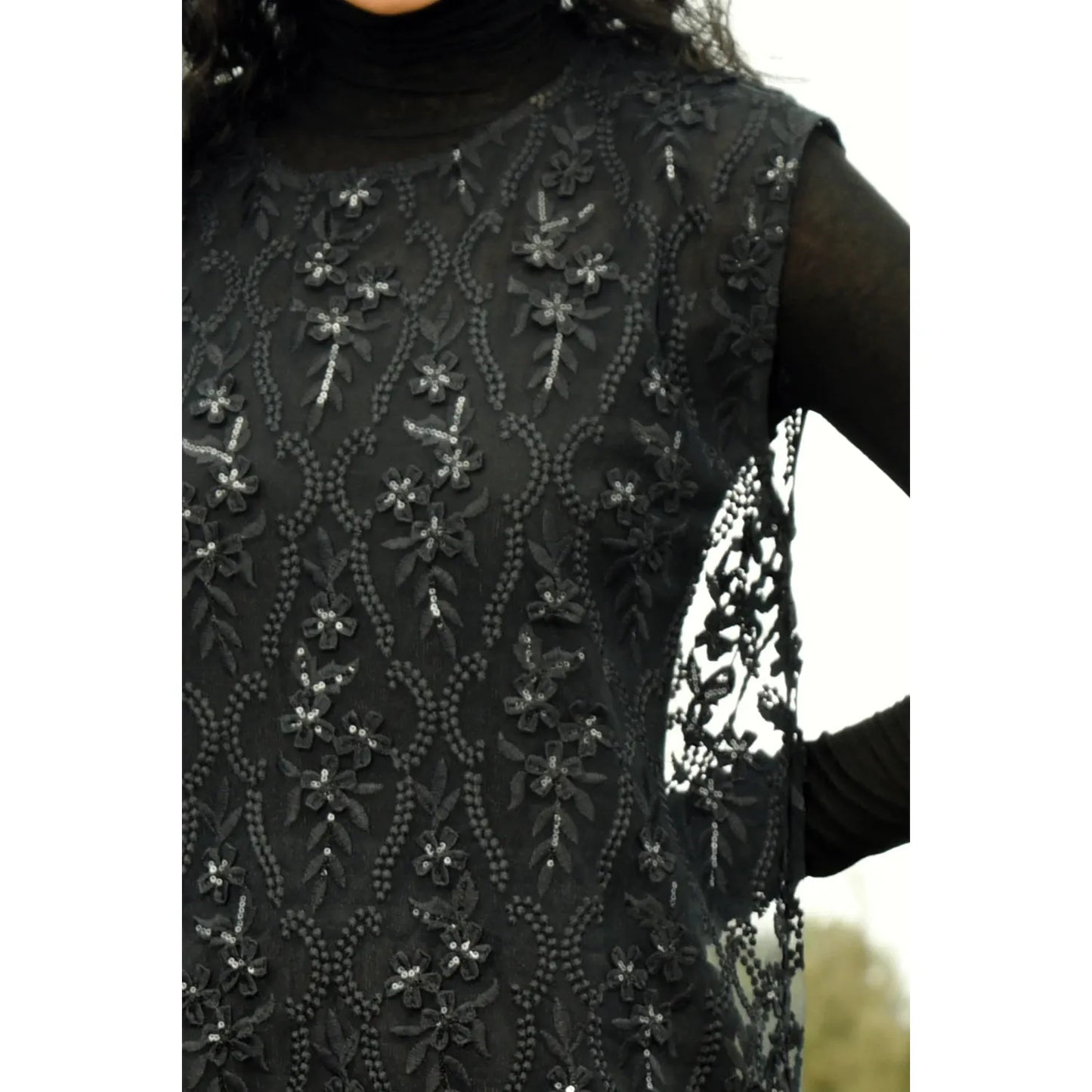 Curate Lustre For Life Dress - Black Sequin
