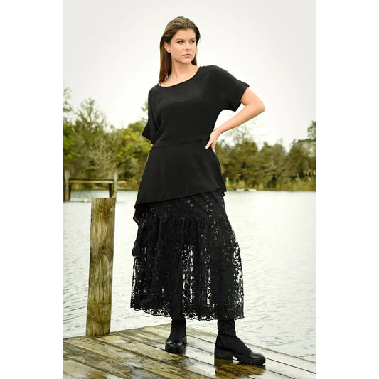 Curate Skirt 'Em Say Skirt - Black Sequin