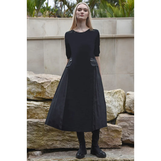 Curate Cozy Couture Dress - Black