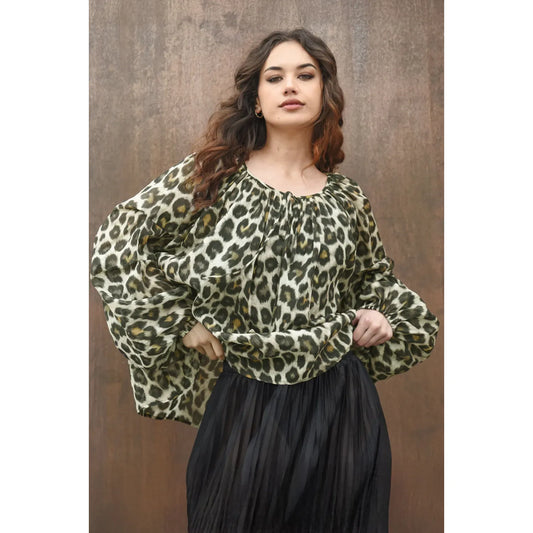 Curate Hot Property Top - Leopard