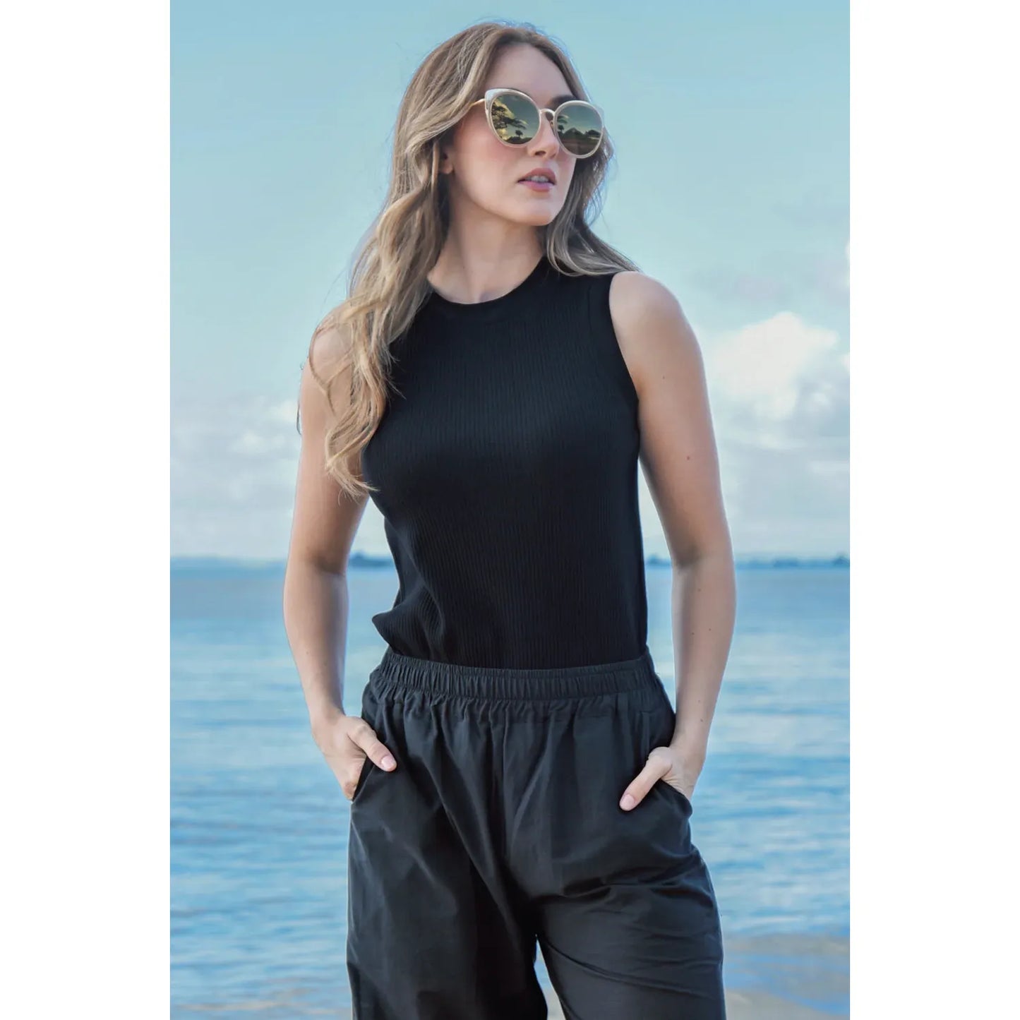 Curate I Call Ribs Singlet - Black