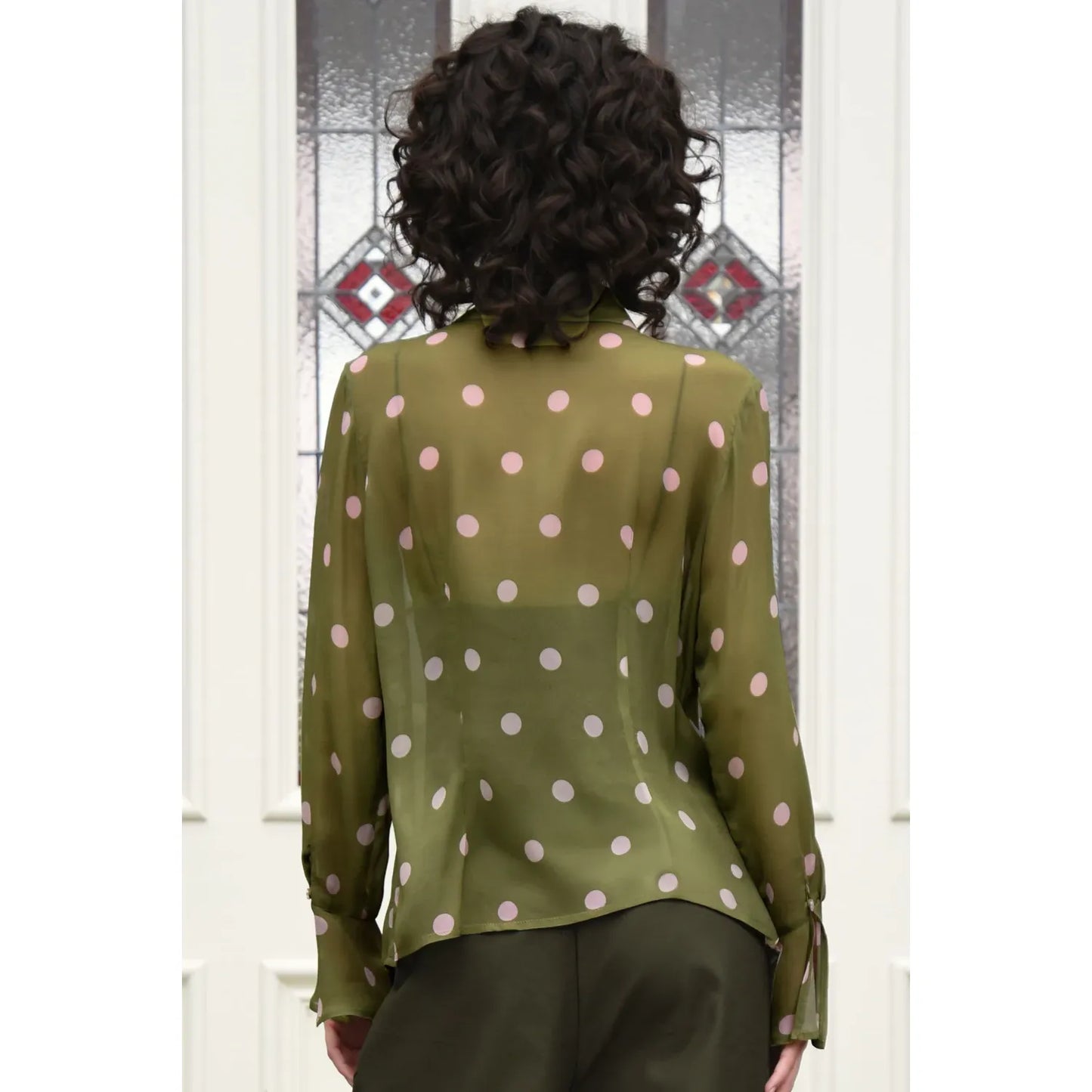 Curate Conscious Chic Blouse - Pink/Green