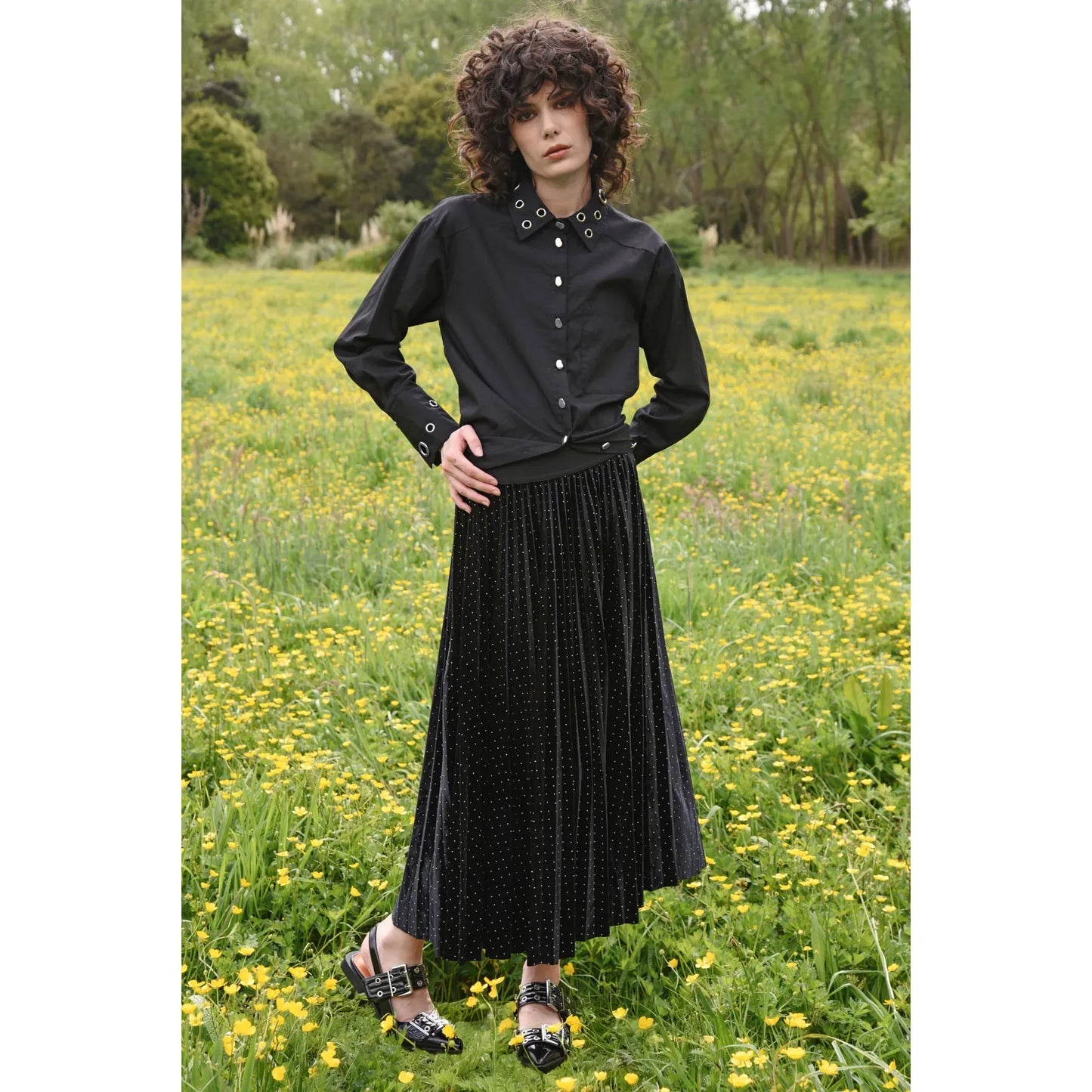 Curate Forever Long Skirt - Black