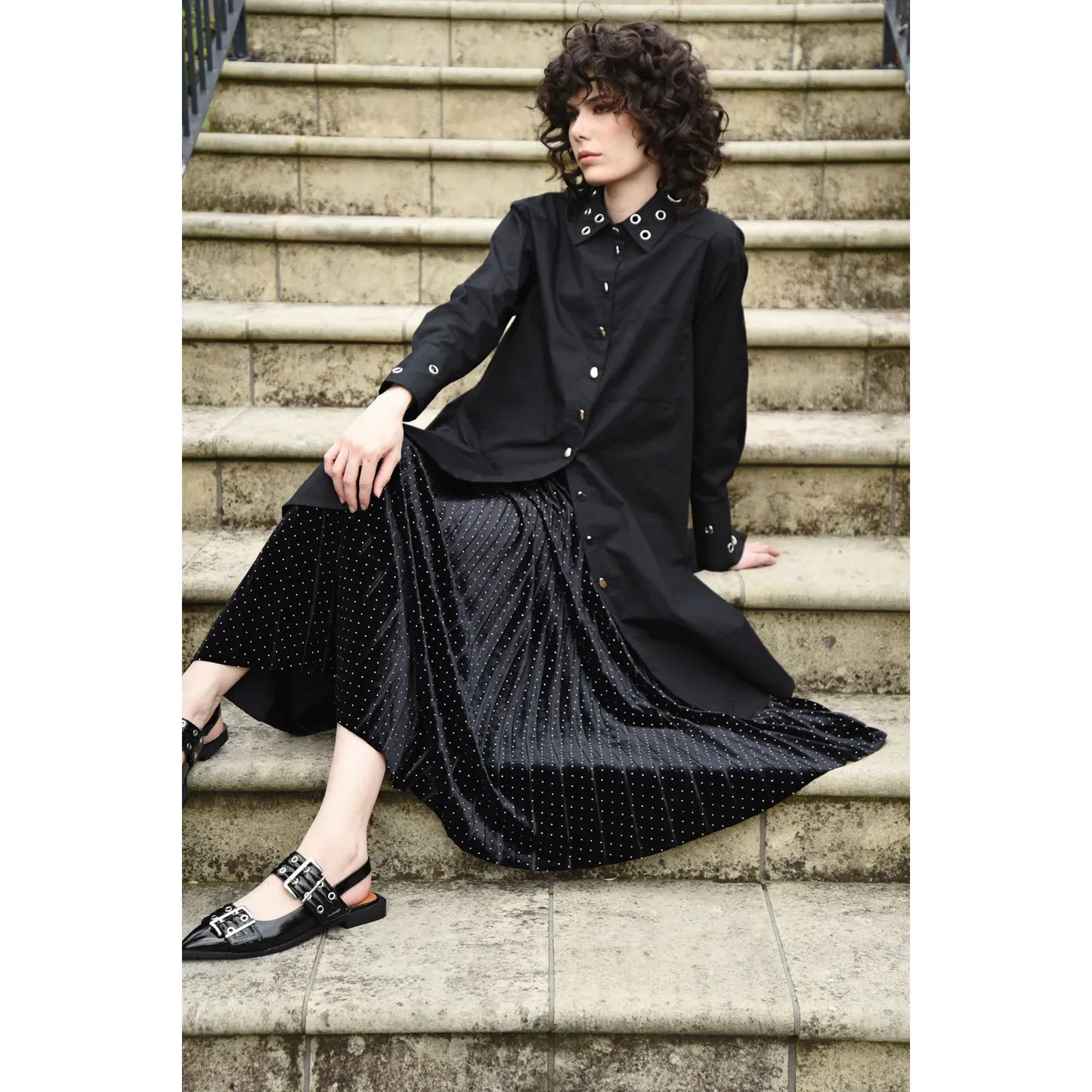 Curate Forever Long Skirt - Black