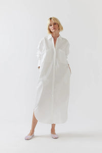 Foemina Demi Poplin Dress - White