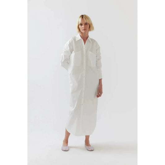 Foemina Demi Poplin Dress - White