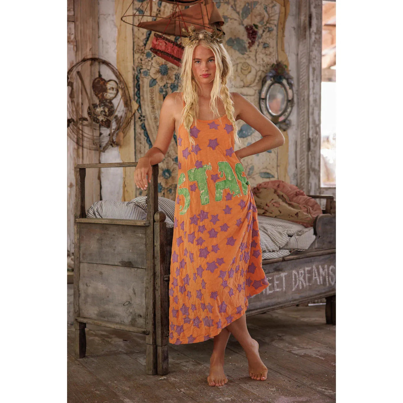 Magnolia Pearl Star Applique Lana Tank Dress 1407