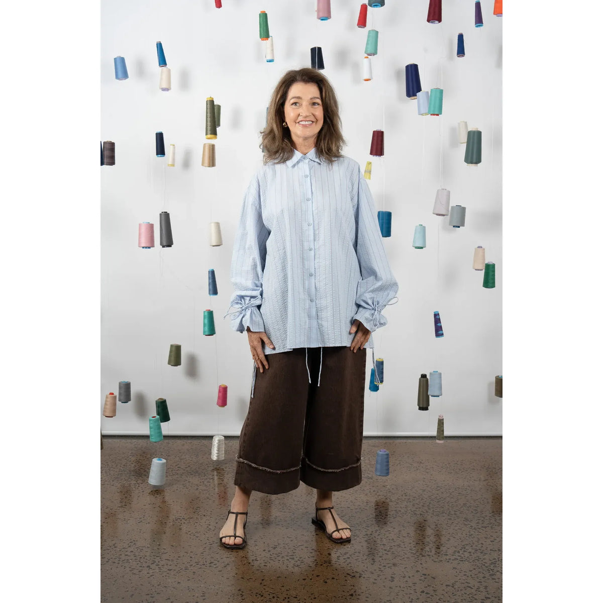 M.A Dainty Mount Shirt - Blue Stripe