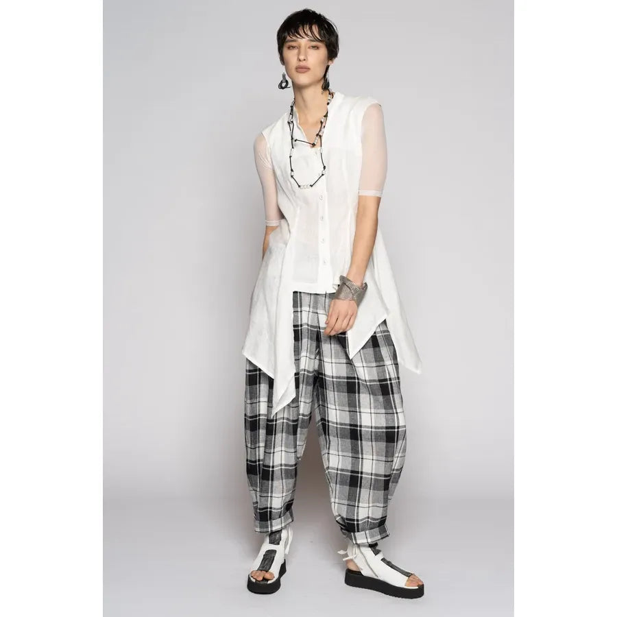 Dogstar Arya Check Pants - Black/White