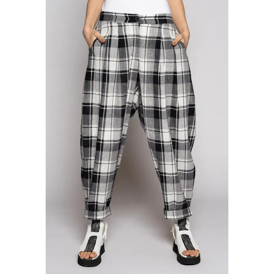 Dogstar Arya Check Pants - Black/White