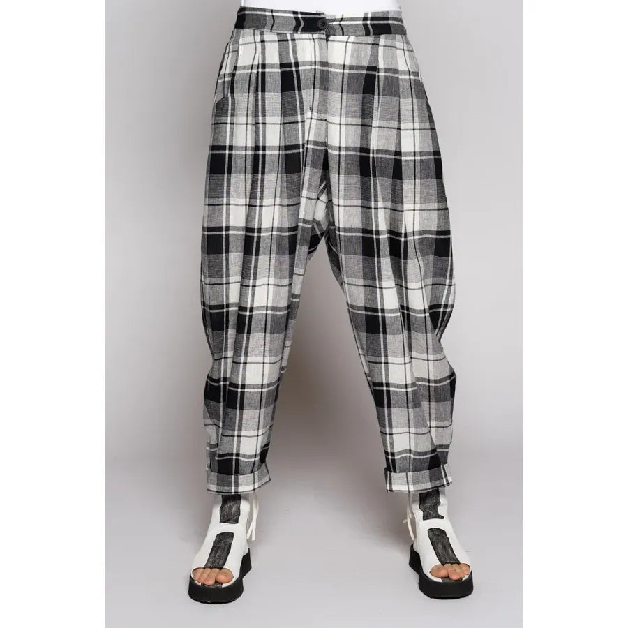 Dogstar Arya Check Pants - Black/White