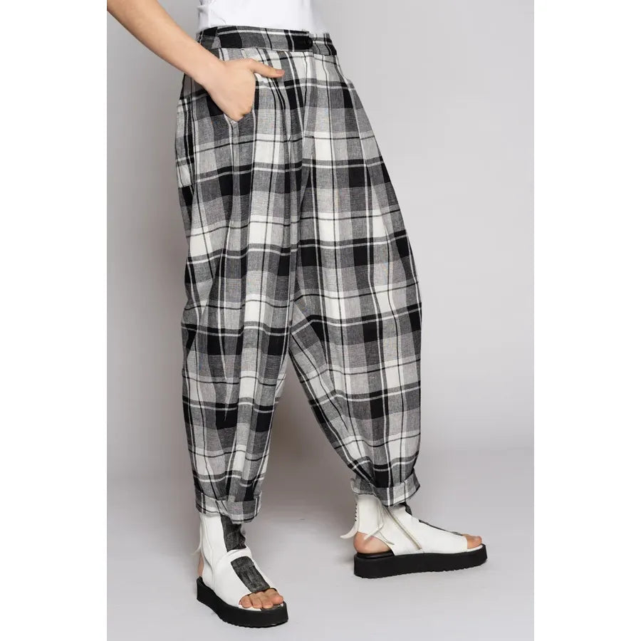 Dogstar Arya Check Pants - Black/White