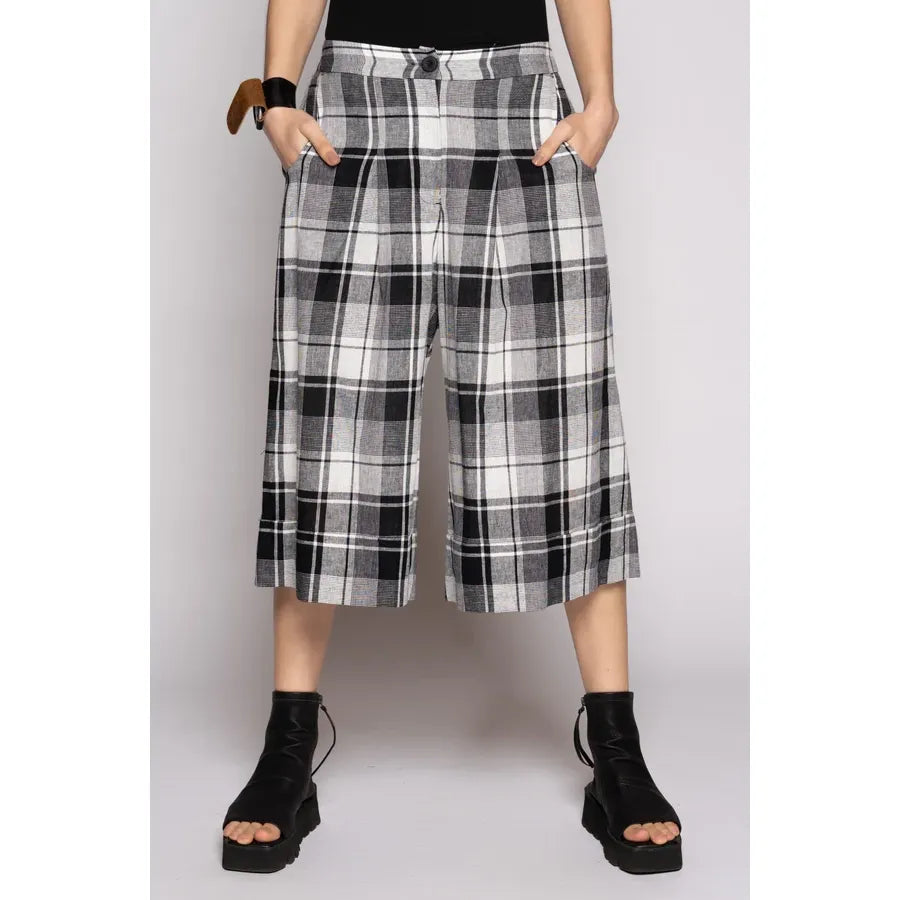 Dogstar Arya Check Shorts - Black/White