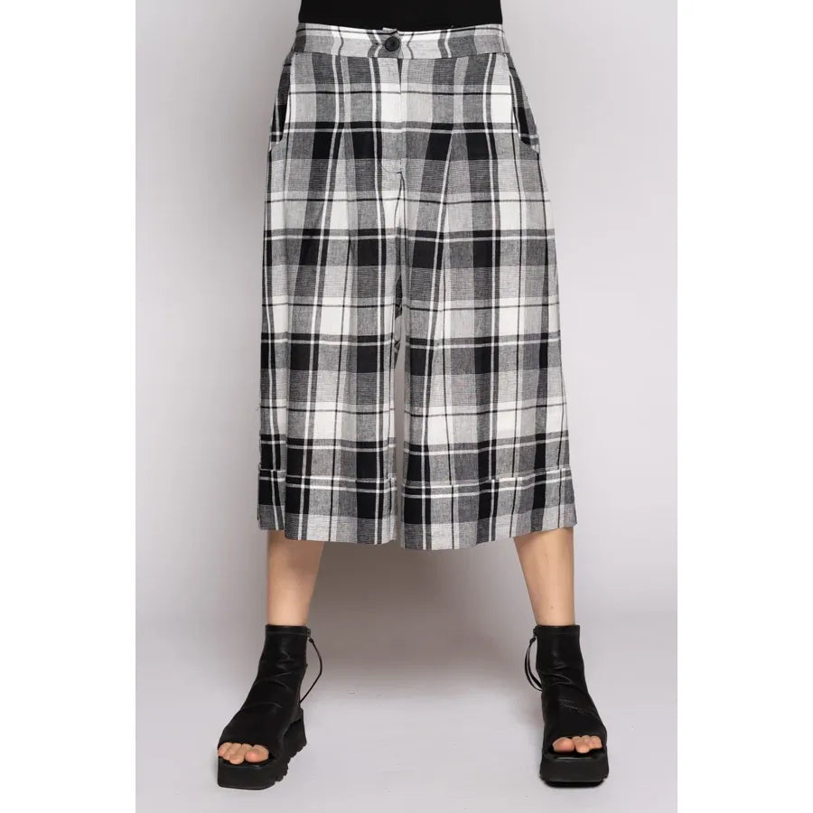 Dogstar Arya Check Shorts - Black/White