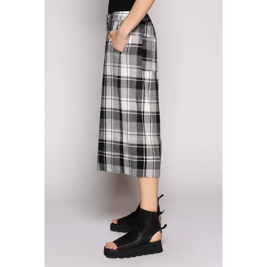Dogstar Arya Check Shorts - Black/White