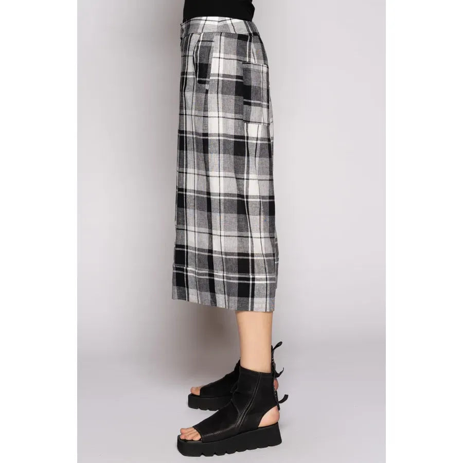 Dogstar Arya Check Shorts - Black/White