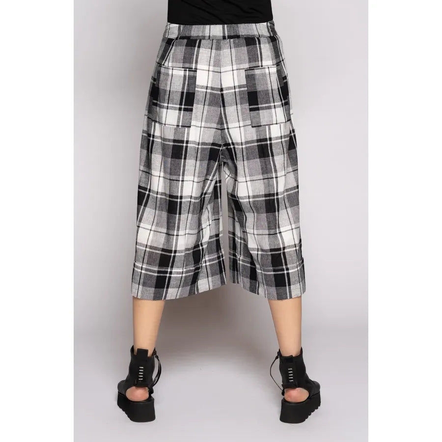 Dogstar Arya Check Shorts - Black/White