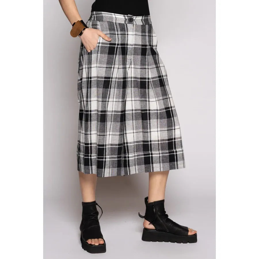 Dogstar Arya Check Shorts - Black/White