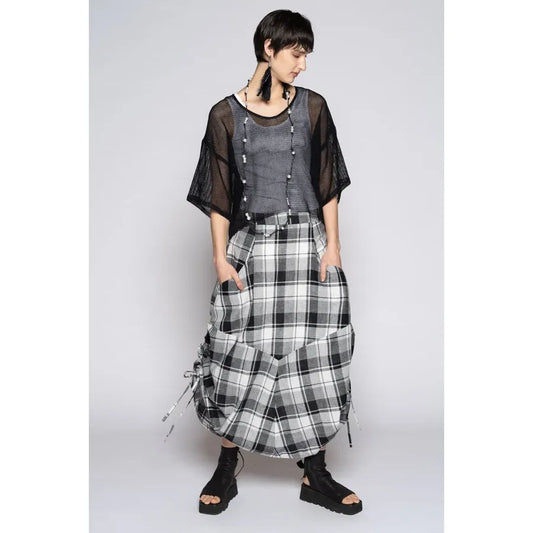 Dogstar Arya Check Tuck Skirt - Black/White