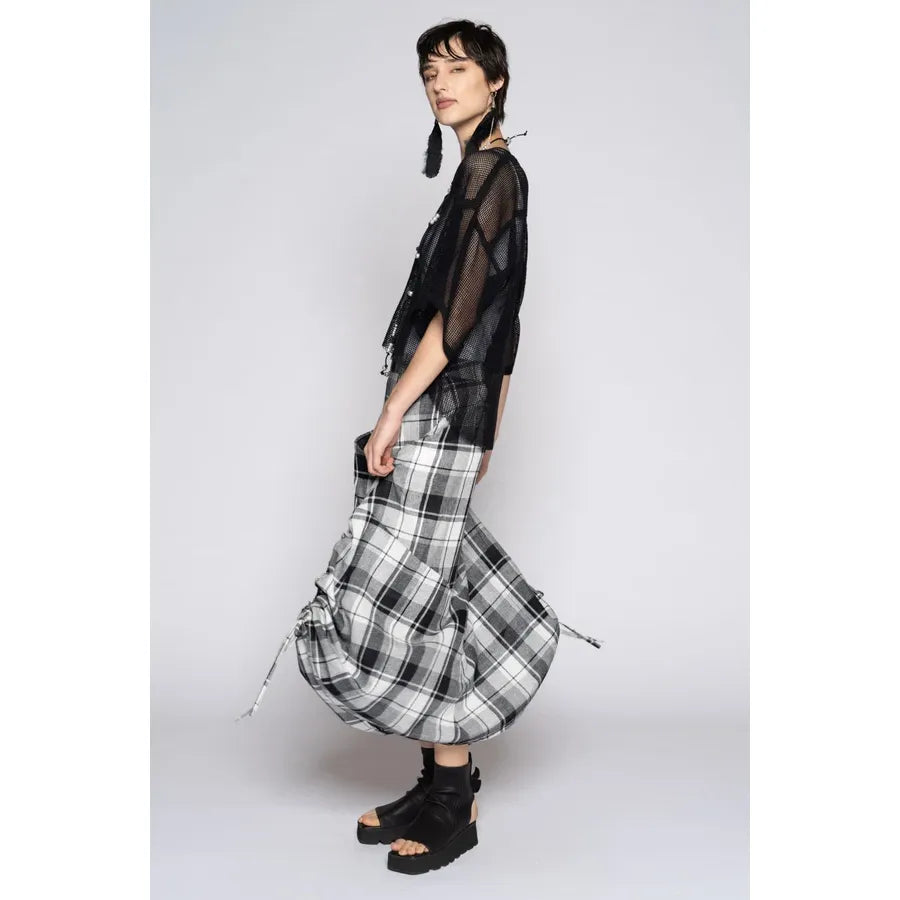 Dogstar Arya Check Tuck Skirt - Black/White