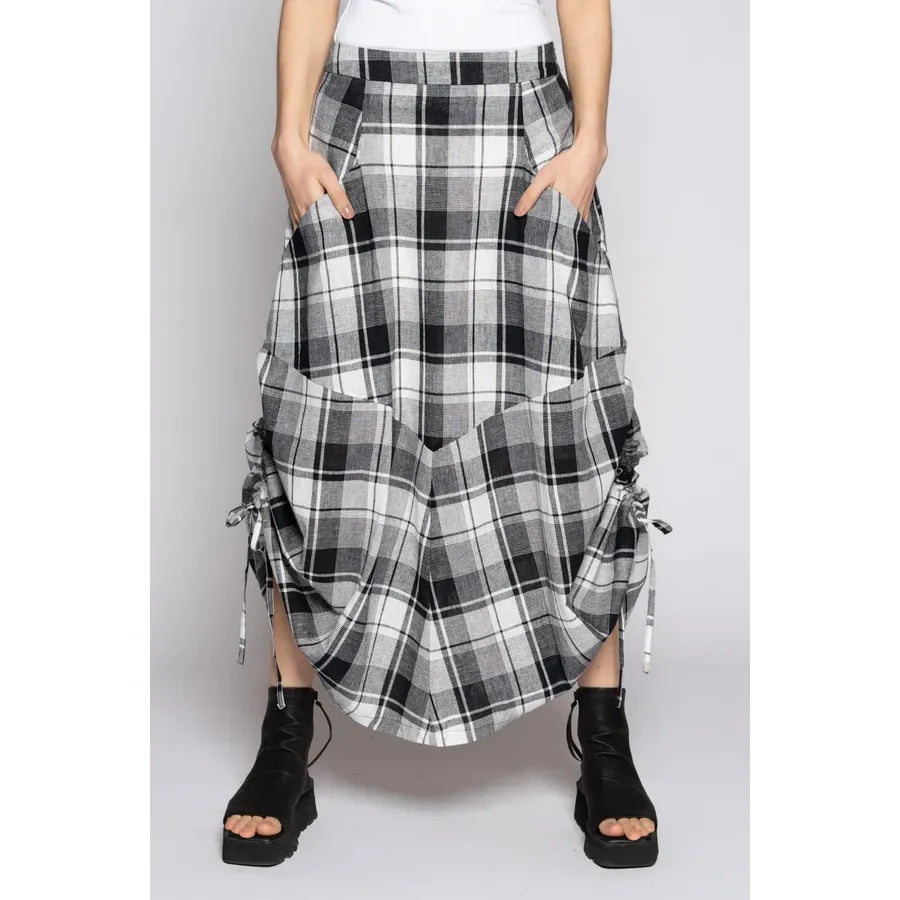 Dogstar Arya Check Tuck Skirt - Black/White