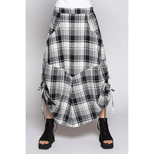 Dogstar Arya Check Tuck Skirt - Black/White