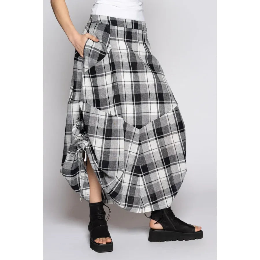 Dogstar Arya Check Tuck Skirt - Black/White