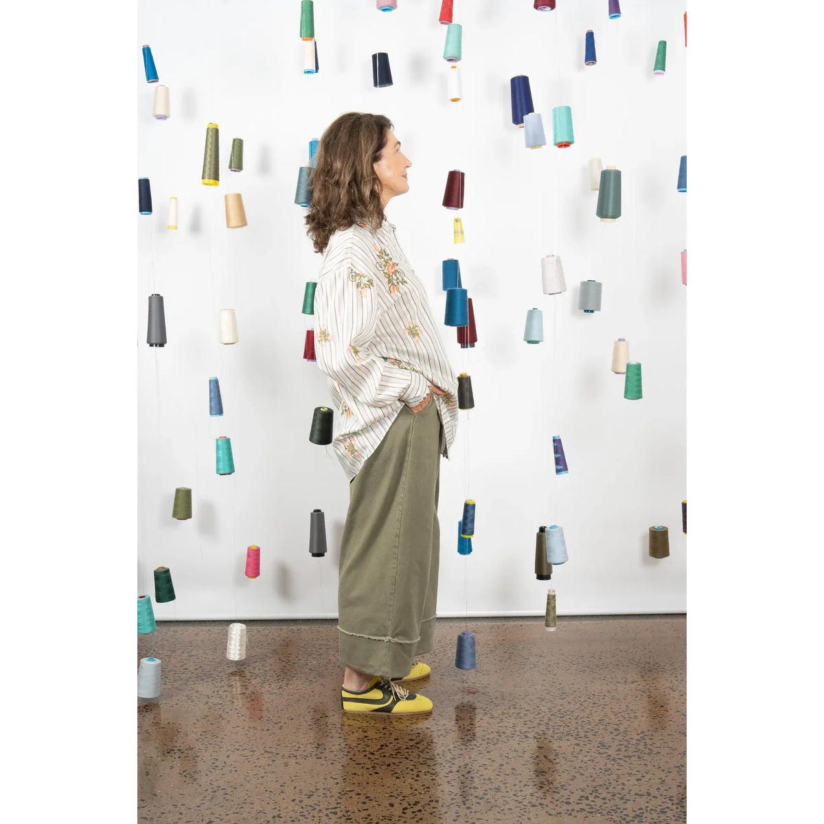 M.A Dainty Rex Shirt - Yellow/Grey
